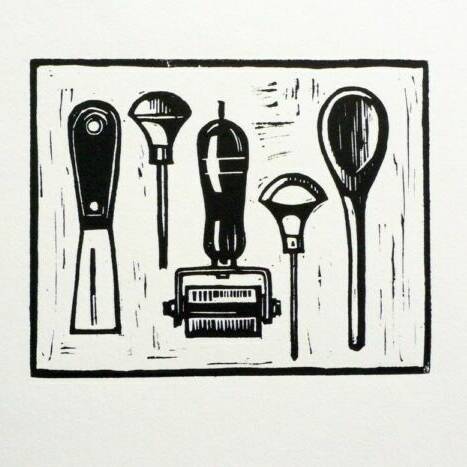 Ann Lewis RCA wooden spoon and friends