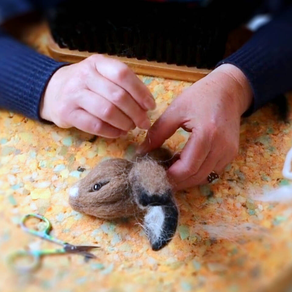 Create a felted sculpture of a Stag’s head with Rosie Sharman