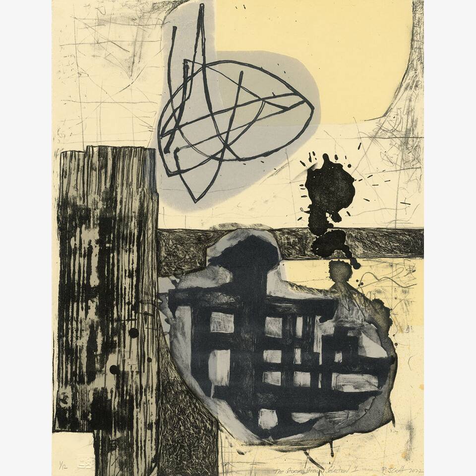 PAUL CROFT - THE STROM STREWN SELECTION I, LITHOGRAPH ON RIVES PAPER, 58X50CM, £250