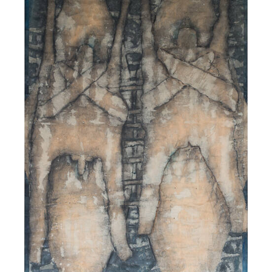 Brigitte Bailey, 'Night', cyfryngau cymysg / mixed media, 85 x 62 cm, £395