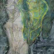 Jo Alexander "Kneeling" Pastel and ink, 57 x 40cm £500