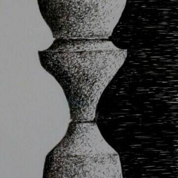 Alan Palmer RCA Profiles Of A Vase 30 35 ink pens 85