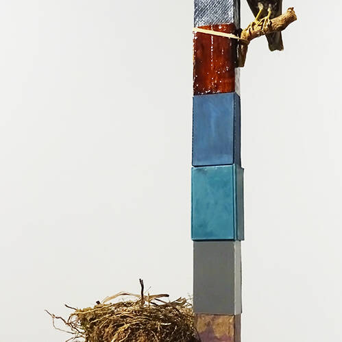 CHRIS NURSE - DARK TO LIGHT TOTEM, MIXED, 244X36X20CM, £1,500