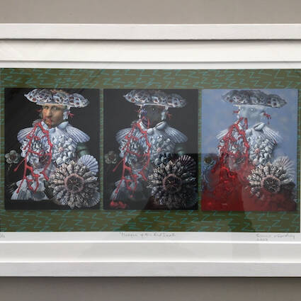 FRANCES WOODLEY - MASQUE OF THE RED DEATH, ORIGINAL DIGITAL PAINTING EDITION 2 OF10, 28X51CM, £300