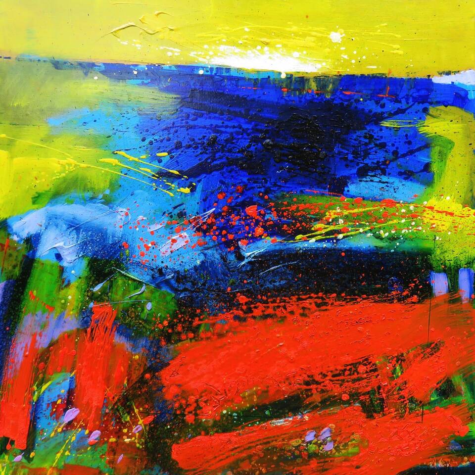 Coast 2 Oil on canvas 90cms x 90cms