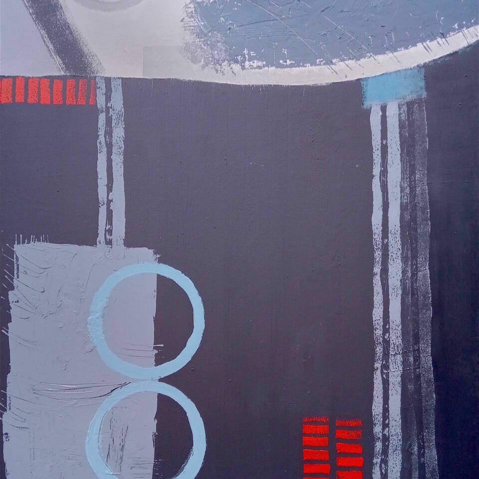 Patricia McParlin A Winter beach 60 x 50 acrylic on canvas £950