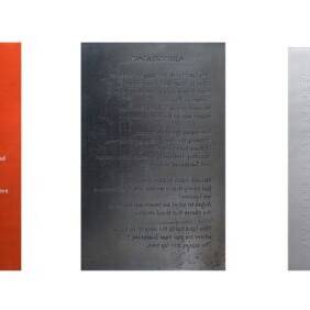 DAVID BOWER 'ASHES TO ASHES TRIPTYCH' POA