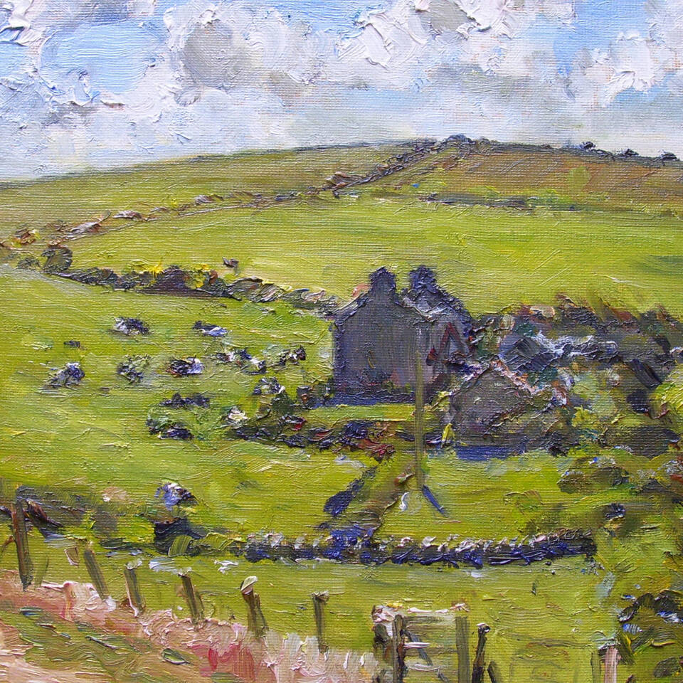 13 Keith Gardner RCA Derelict Buildings Porth Trwyn Anglesey Oil on Board
