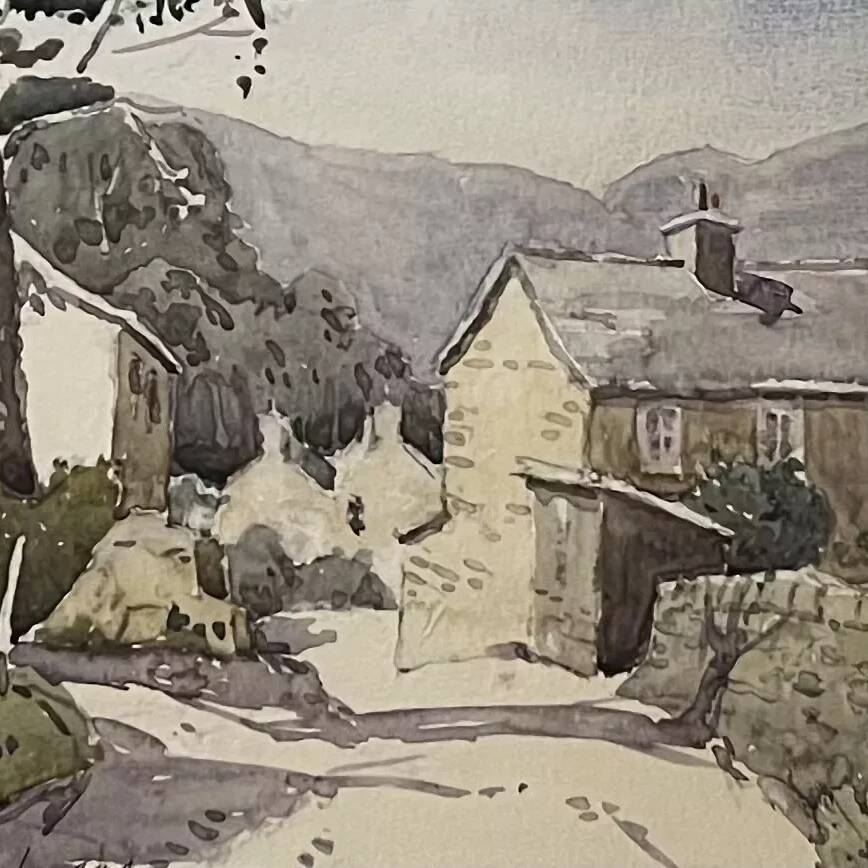 Maurice Greenwood RCA "Airton Yorkshire Dales" watercolour £300