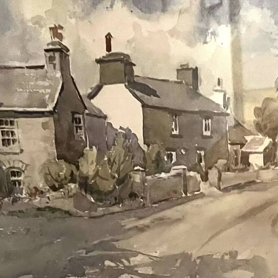 Maurice Greenwood RCA "Gwaenysgor North Wales" watercolour £300