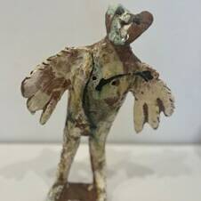 SOLD Meri Wells RCA Joyful Winged Creature Ceramic £220 SOLD