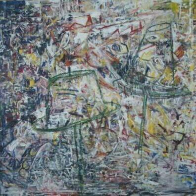 Mick Brown RCA, SPRING (A HUNTING THEY SHALL GO), Oil on canvas, 154 x 159cm £5580