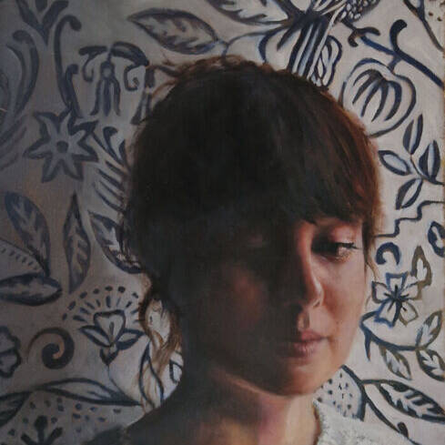 JULIE DAVIS ARCA 'PORTRAIT OF A GIRL' 45 X 35 OIL ON BOARD £460