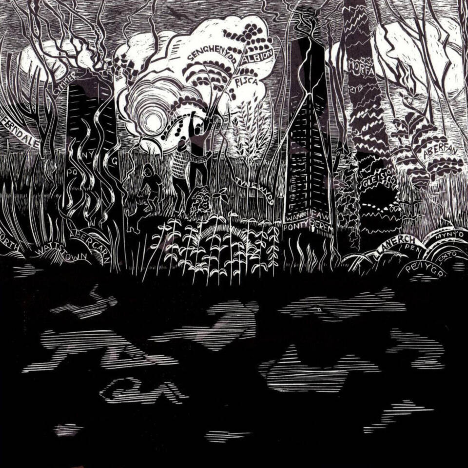 THEN AND NOW 61 CM x 51 CM VINYL CUT £135